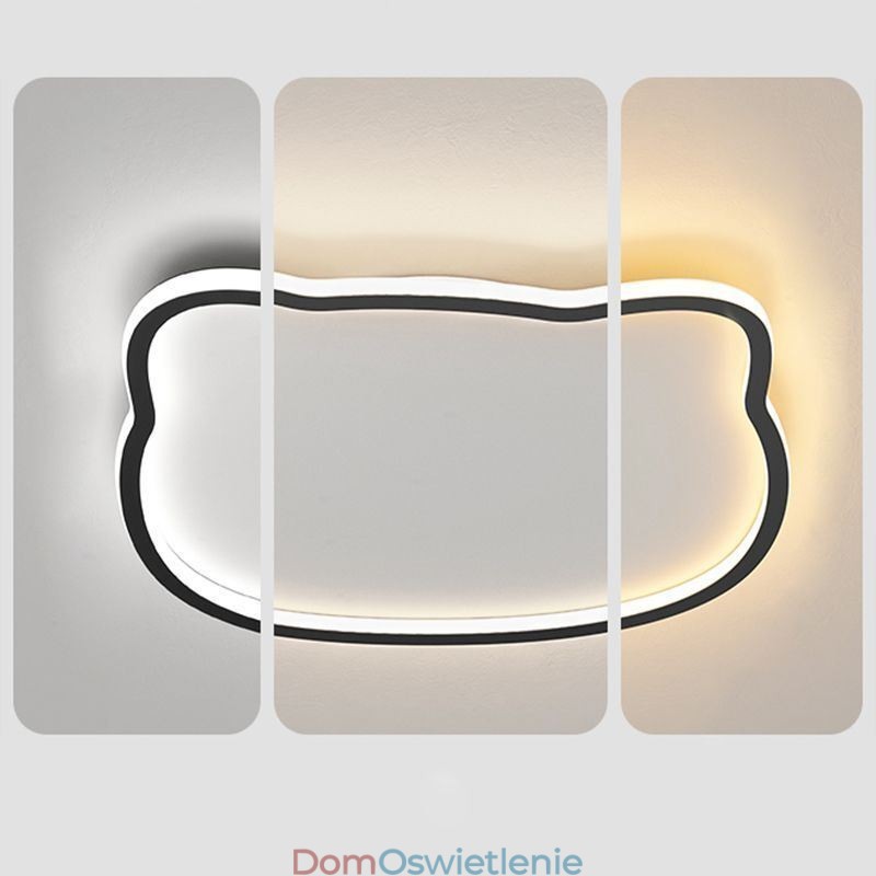 Nowoczesne lampy sufitowe Lampa sufitowa w kształcie kociej twarzy