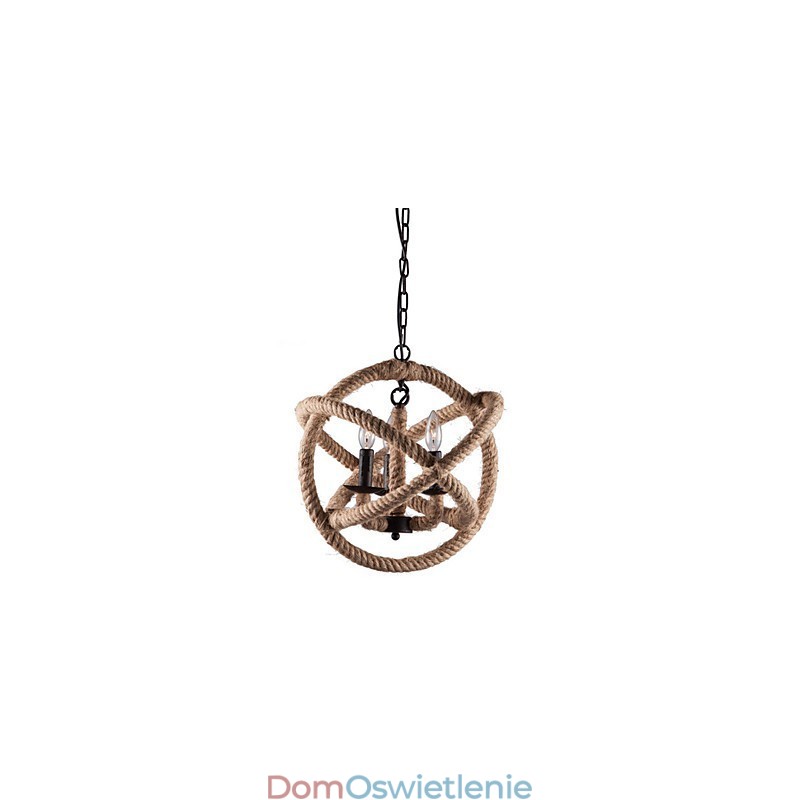 Malowany metalowy żyrandol w stylu rustykalnym