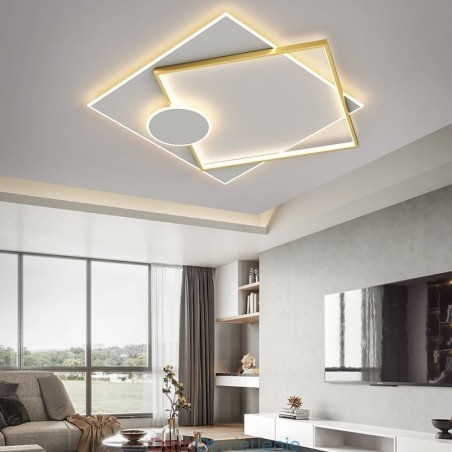 Nowoczesna lampa sufitowa kwadratowa geometryczna akrylowa lampa sufitowa Nowoczesna lampa sufitowa kwadratowa geometryczna akrylowa lampa sufitowa