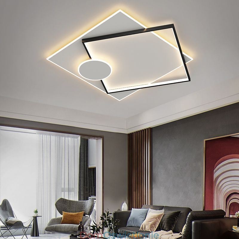 Nowoczesna lampa sufitowa kwadratowa geometryczna akrylowa lampa sufitowa