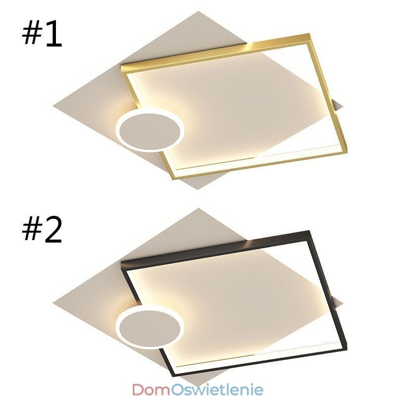 Nowoczesna lampa sufitowa kwadratowa geometryczna akrylowa lampa sufitowa