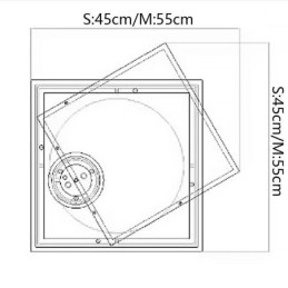 Nowoczesna lampa sufitowa kwadratowa geometryczna akrylowa lampa sufitowa