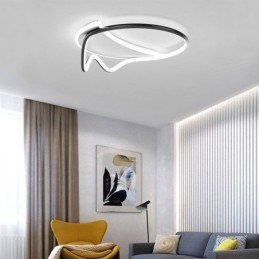 Nowoczesna lampa sufitowa, dekoracja domu, pierścień, lampa sufitowa