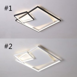 Nowoczesna lampa sufitowa kwadratowa inteligentne oświetlenie wewnętrzne