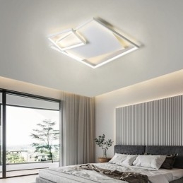 Nowoczesna lampa sufitowa kwadratowa inteligentne oświetlenie wewnętrzne