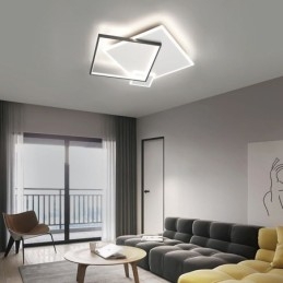 Nowoczesna lampa sufitowa Geometryczna lampa sufitowa w kształcie kwadratu