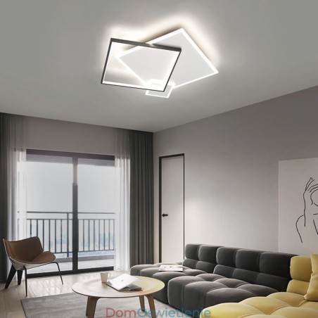 Nowoczesna lampa sufitowa Geometryczna lampa sufitowa w kształcie kwadratu Nowoczesna lampa sufitowa Geometryczna lampa sufitowa w kształcie kwadratu