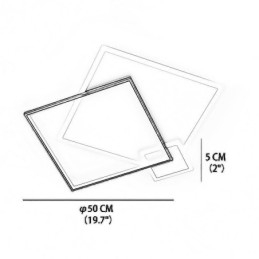Nowoczesna lampa sufitowa Geometryczna lampa sufitowa w kształcie kwadratu