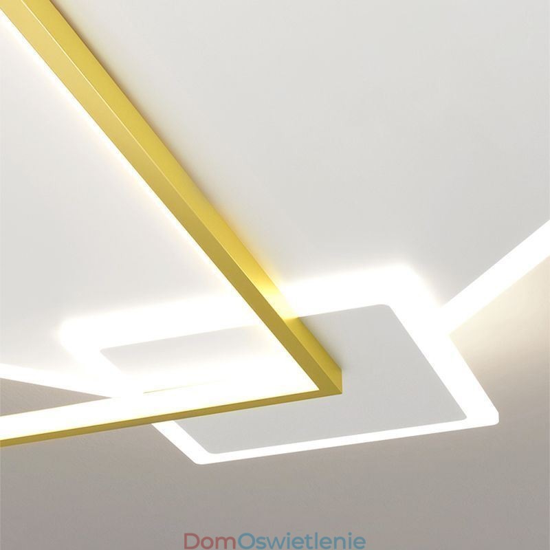 Nowoczesna lampa sufitowa Geometryczna lampa sufitowa w kształcie kwadratu
