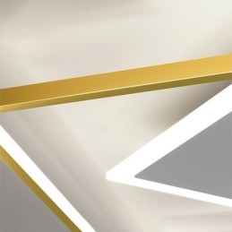 Nowoczesna lampa sufitowa Geometryczna lampa sufitowa w kształcie kwadratu