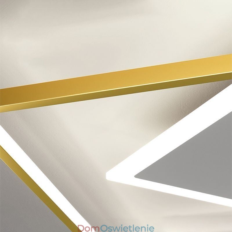 Nowoczesna lampa sufitowa Geometryczna lampa sufitowa w kształcie kwadratu