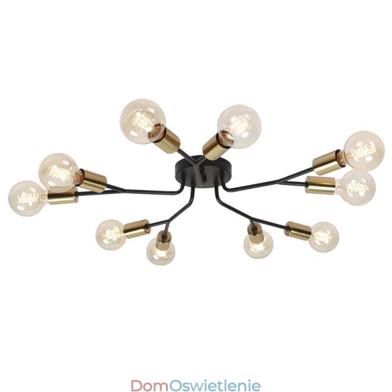 Nowoczesna lampa sufitowa, czarny, zabytkowy żyrandol