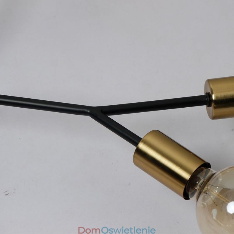 Nowoczesna lampa sufitowa, czarny, zabytkowy żyrandol