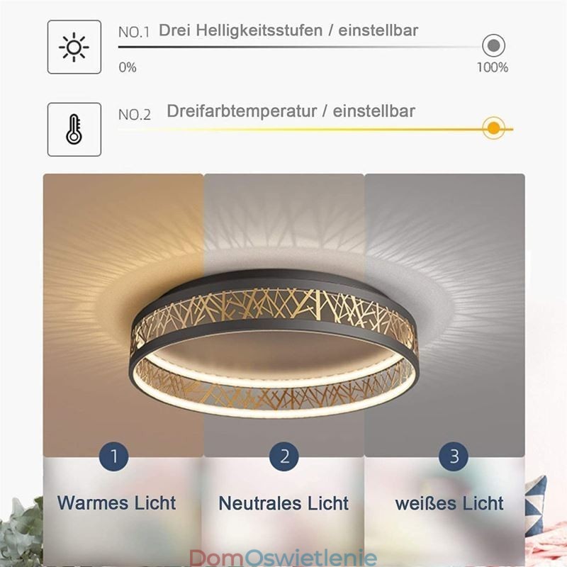 Lampa sufitowa Bird Nest okrągła lampa nowoczesne oprawy
