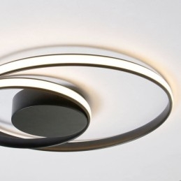Nowoczesne lampy sufitowe podwójne okrągłe lampy