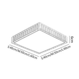 Japońska lampa sufitowa Kwadratowa lampa sufitowa z drewna