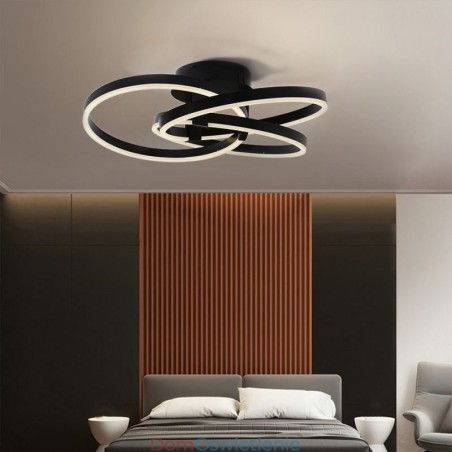 Nowoczesna lampa sufitowa 3 pierścieniowa lampa sufitowa Nowoczesna lampa sufitowa 3 pierścieniowa lampa sufitowa