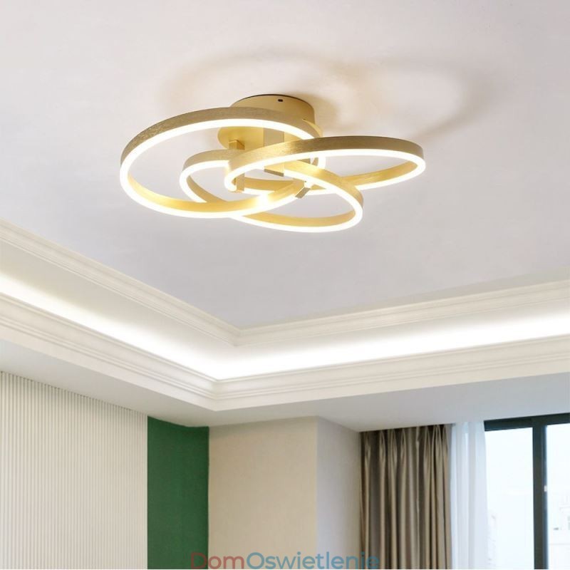 Nowoczesna lampa sufitowa 3 pierścieniowa lampa sufitowa
