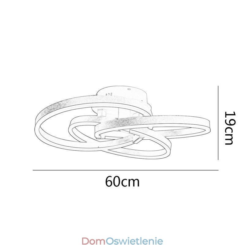 Nowoczesna lampa sufitowa 3 pierścieniowa lampa sufitowa