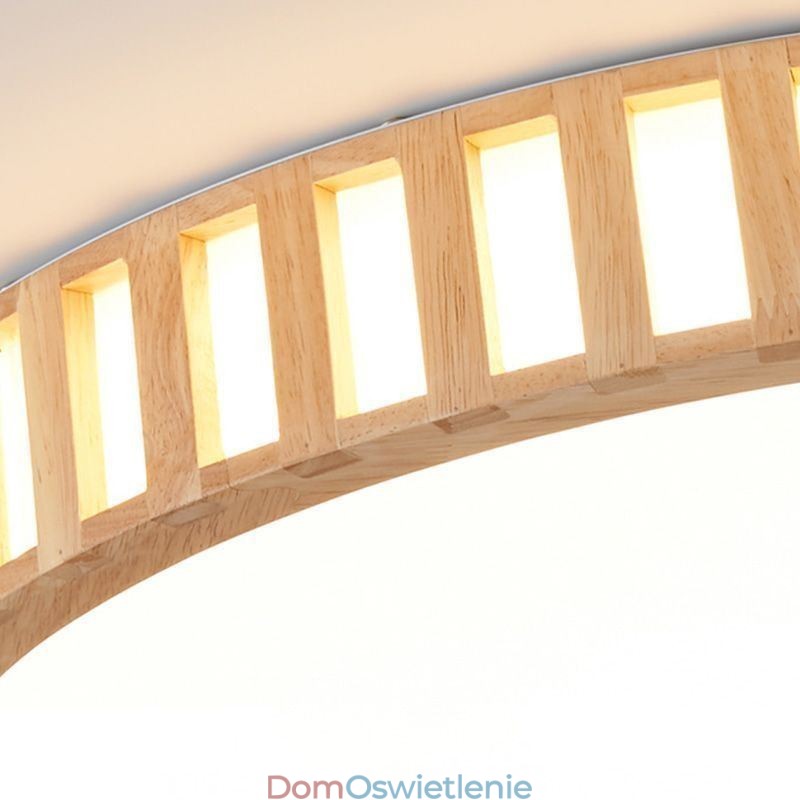 Japońska Lampa Drewniana Oświetlenie Sufitowe