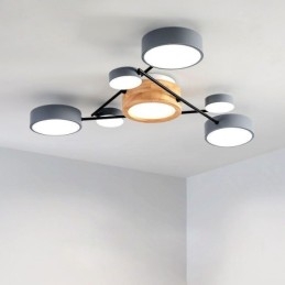 Nowoczesna lampa sufitowa z akrylu w kształcie molekularnym