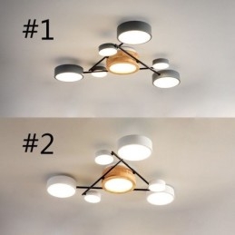 Nowoczesna lampa sufitowa z akrylu w kształcie molekularnym