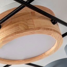 Nowoczesna lampa sufitowa z akrylu w kształcie molekularnym