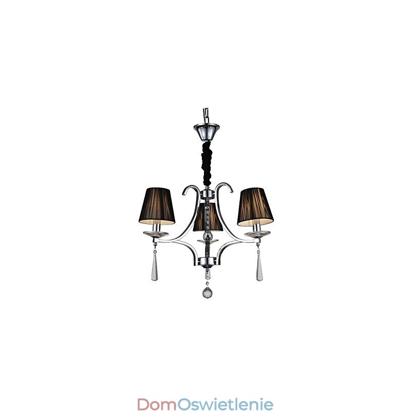 Nowoczesny współczesny kryształowy chromowany metalowy żyrandol