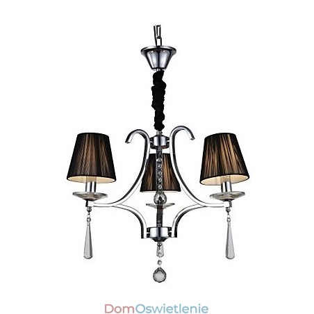 Nowoczesny współczesny kryształowy chromowany metalowy żyrandol