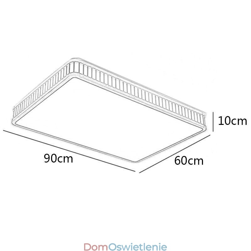 Japońska akrylowa lampa sufitowa prostokątna lampa sufitowa z drewna kauczukowego