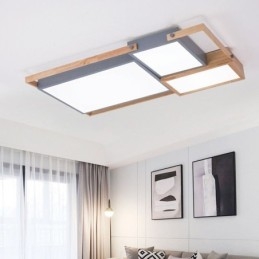 Nowoczesne oświetlenie sufitowe, prostokątna lampa sufitowa