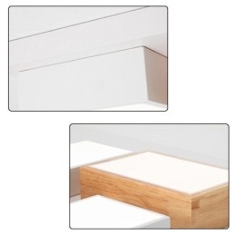 Nowoczesna lampa sufitowa Geometryczna drewniana lampa sufitowa