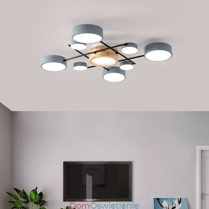 Nowoczesne oświetlenie sufitowe, lampa sufitowa czworokątna