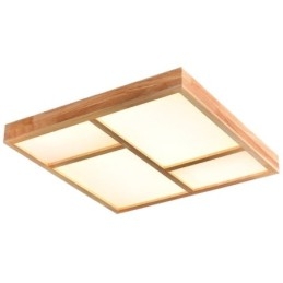 Japońska akrylowa lampa sufitowa Geometryczna drewniana lampa sufitowa