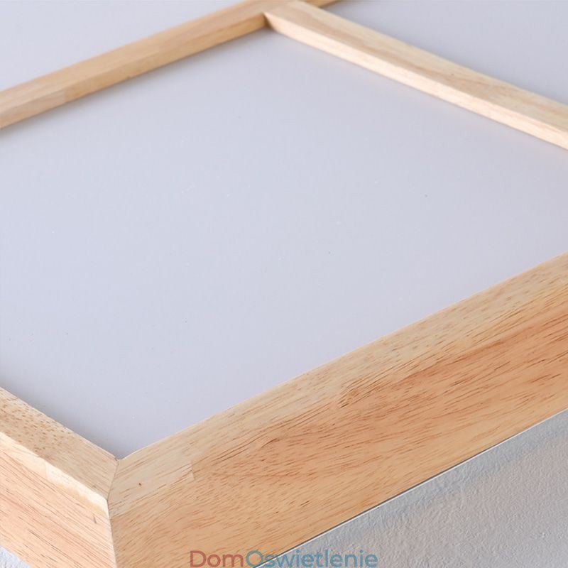 Japońska akrylowa lampa sufitowa Geometryczna drewniana lampa sufitowa