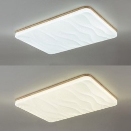 Japońska Akrylowa Lampa Sufitowa Prostokątna Falista Lampa Sufitowa