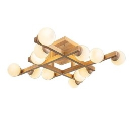 Japońska lampa sufitowa z drewna Magic Bean Molecular Ceiling Lamp