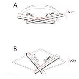 Nordic Ceiling Light Art Clock Design Lampa sufitowa