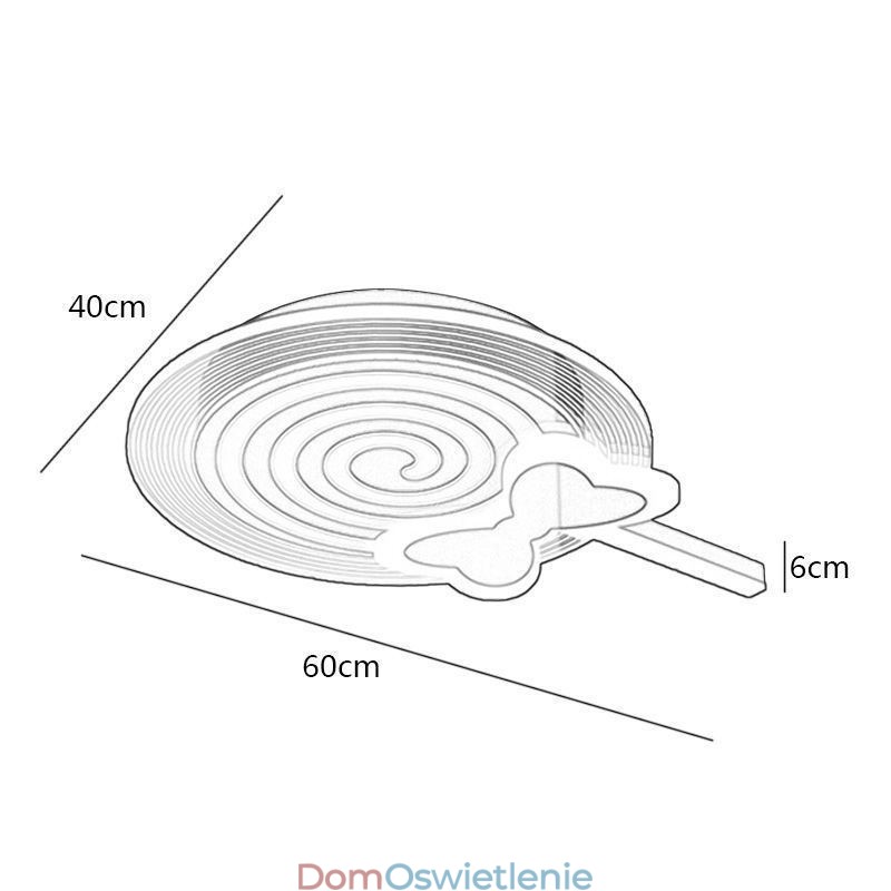 Nowoczesna lampa sufitowa Lollipop lampa sufitowa dla dzieci