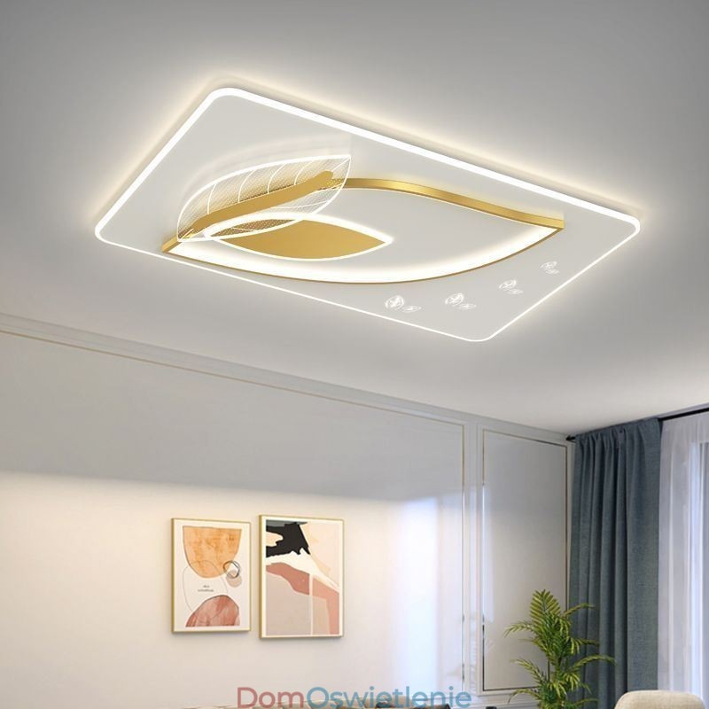 Luksusowa lampa sufitowa Kreatywny projekt liścia Lampa sufitowa