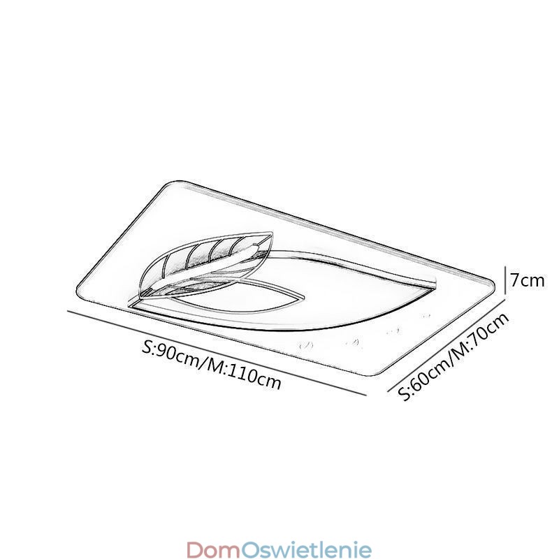 Luksusowa lampa sufitowa Kreatywny projekt liścia Lampa sufitowa