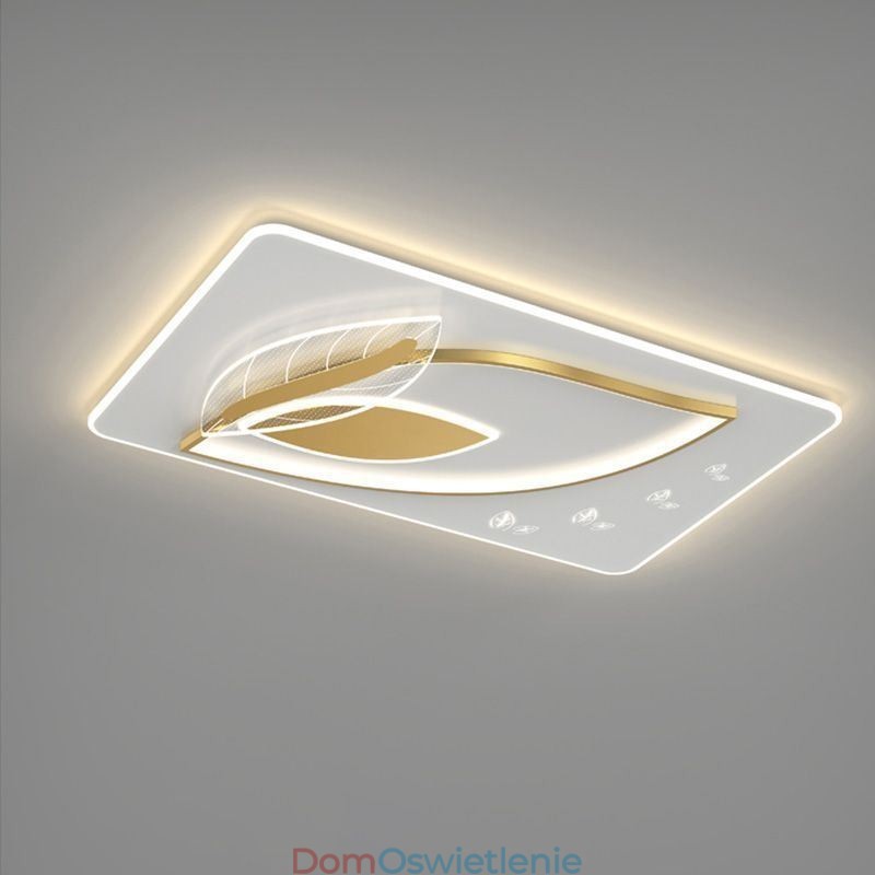 Luksusowa lampa sufitowa Kreatywny projekt liścia Lampa sufitowa