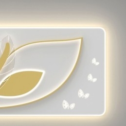 Luksusowa lampa sufitowa Kreatywny projekt liścia Lampa sufitowa