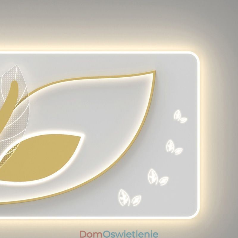 Luksusowa lampa sufitowa Kreatywny projekt liścia Lampa sufitowa