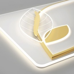 Luksusowa lampa sufitowa Kreatywny projekt liścia Lampa sufitowa