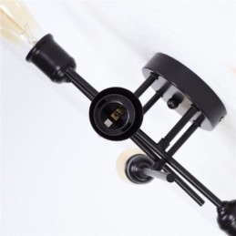 Oprawa oświetleniowa sufitowa do montażu na płasko, 4 gniazda świetlne