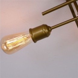 Oprawa oświetleniowa sufitowa do montażu na płasko, 4 gniazda świetlne