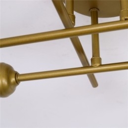 Oprawa oświetleniowa sufitowa do montażu na płasko, 4 gniazda świetlne