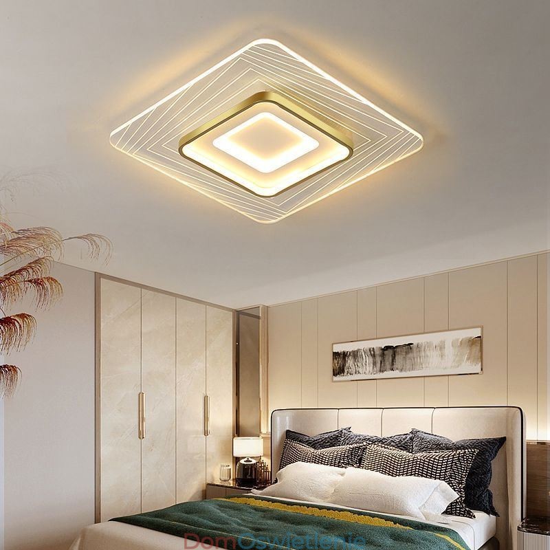 Lampa sufitowa kwadratowa do montażu na suficie