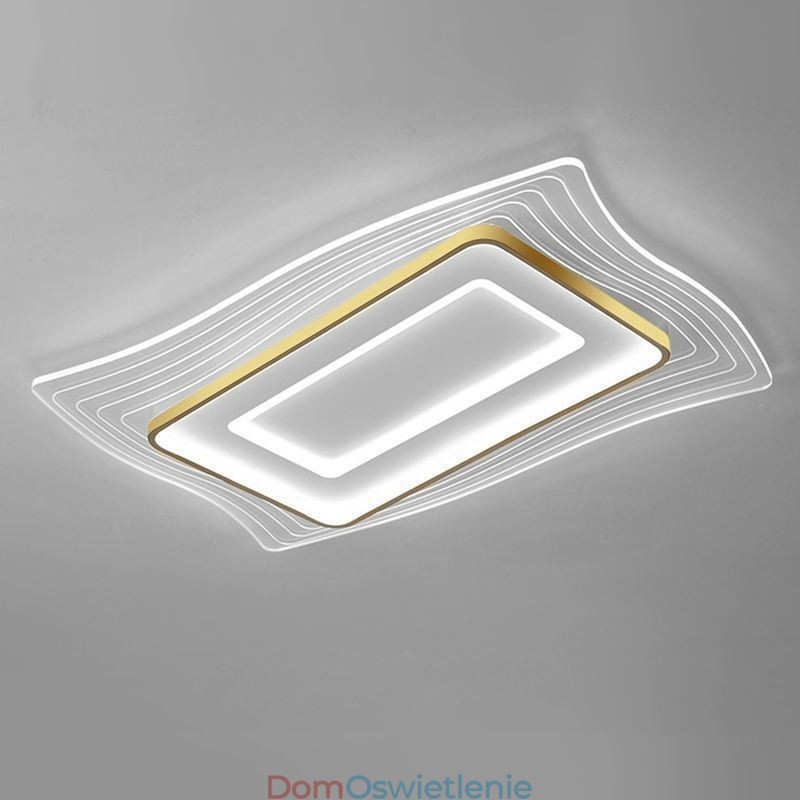 Nowoczesna lampa sufitowa, kwadratowa, montowana na płasko, lampa sufitowa